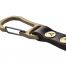 Kootamo Double Karabiner, Brass, Leather