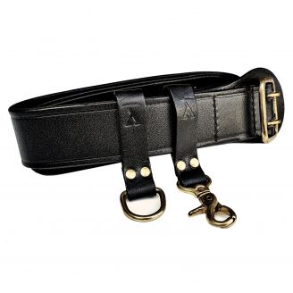 Kootamo Black Leather Belt, Bushcraft, Utility