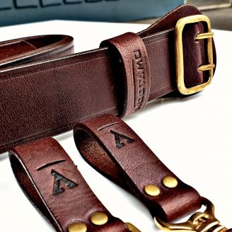 Kootamo Leather Belt, Bushcraft, Utility