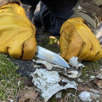 Kootamo Leather Gloves, Work, Bushcraft