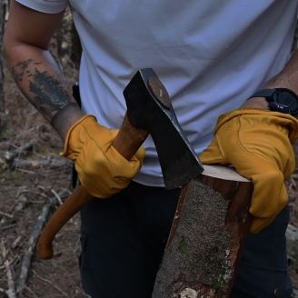 Kootamo Leather Gloves, Work, Bushcraft