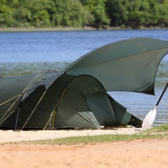 Nordisk Oppland 3 SI Tunneliteltta Forest Green